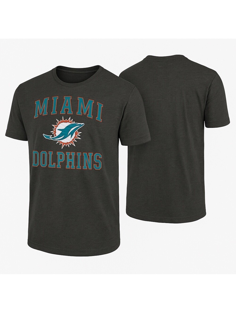 Miami Dolphins T-Shirt XL Fanatics Gray NFL Football Tee Logo Defect 29x21.5
